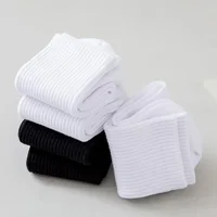 5 paires de chaussettes blanches en coton pour hommes, nouveau Style, douces et respirantes, longues, de sport, d'été et d'hiver, grande taille 4