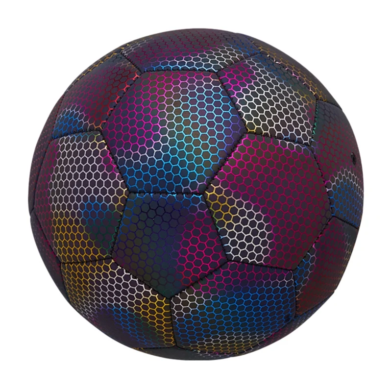 

Reflective Soccer Ball Luminous Night Glow Footballs Adult Child Training Size5 Footballs Camera Flash Reflective