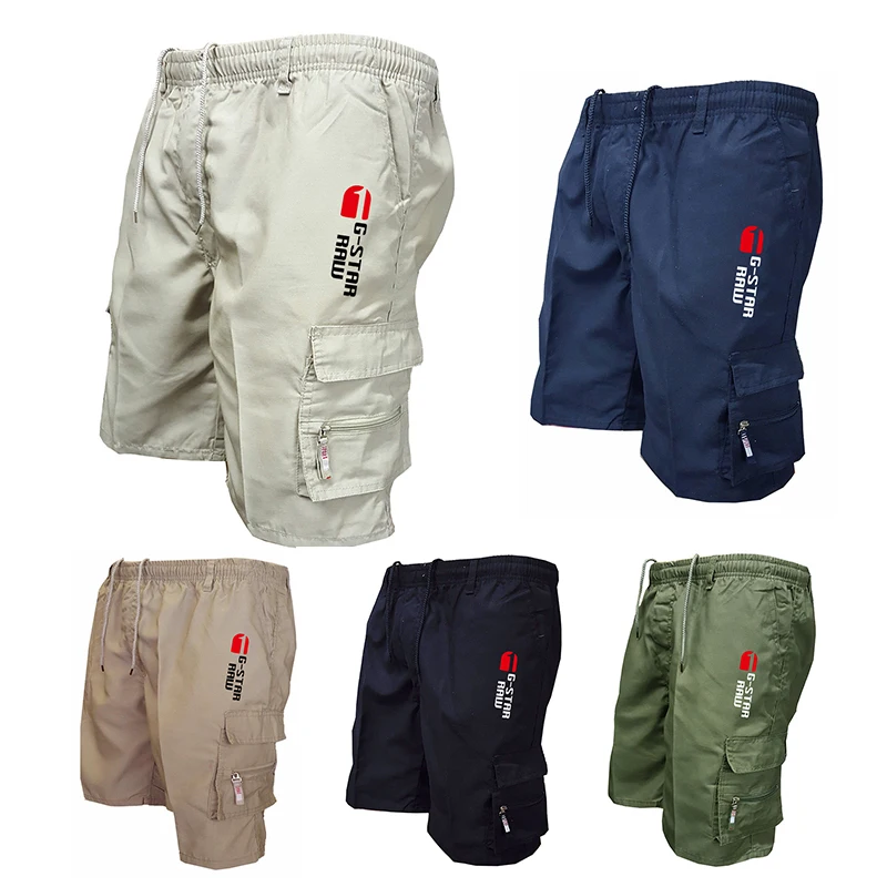 

2023 Summer Men's Cargo Shorts Fashion Casual Multi-pocket Breeches Homme Loose Boardshorts Male Pants