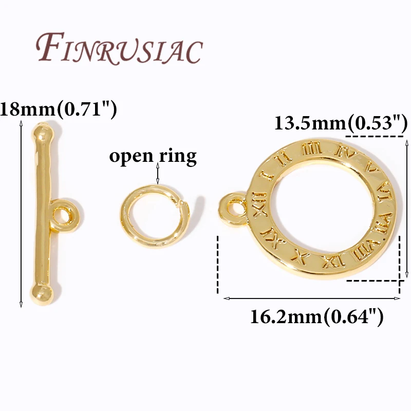 18 Pezzi Chiusure A Ginocchiera In Ottone Placcato Oro 18K: Fermagli Esagonali Con Barra A T Per Gioielli Fai-da-te