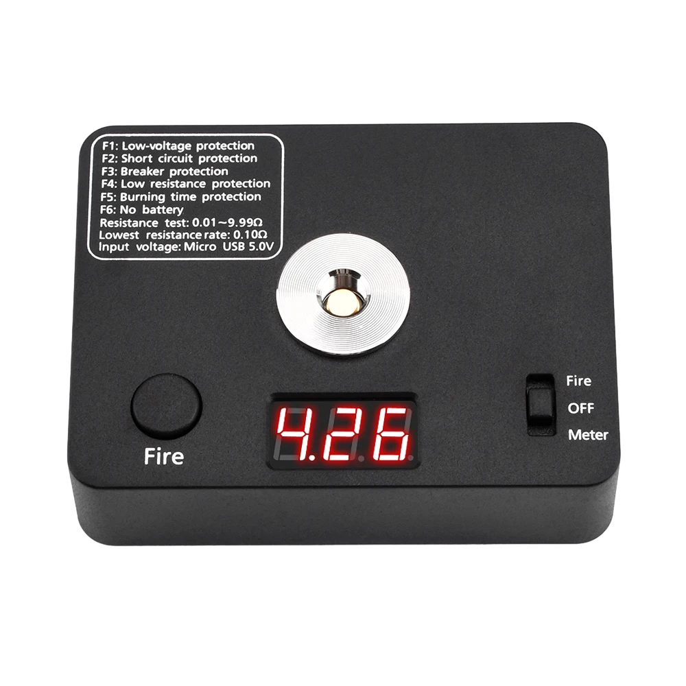 521 TAB Mini V3 Resistance Tester Tests Heater Wire Resistance Burns with Charging Function Screen Display