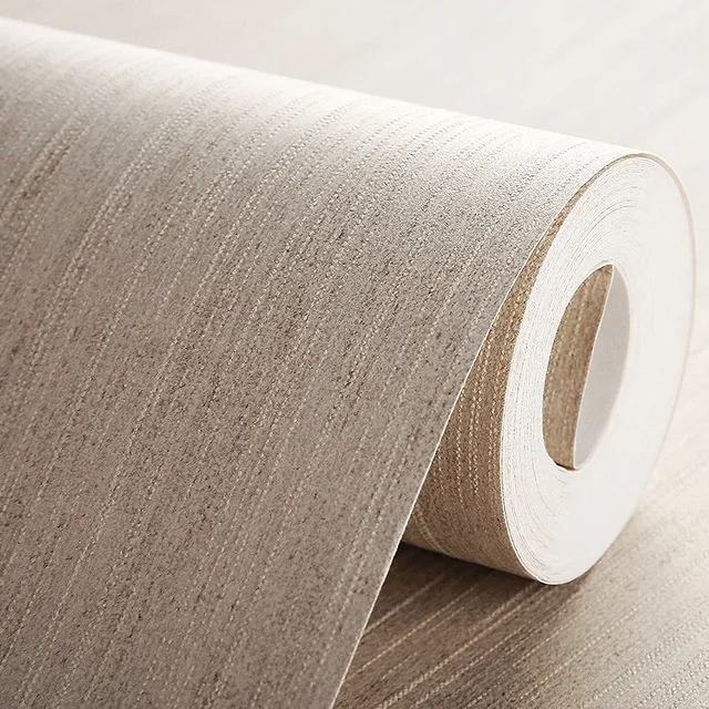 โมเดิร์น Minimalist ธรรมดาสี Fine แนวตั้งลายวอลล์เปเปอร์ห้องนั่งเล่นห้องนอน TV พื้นหลังกําแพงวอลล์เปเปอร์ผ้าไม่ทอ 1