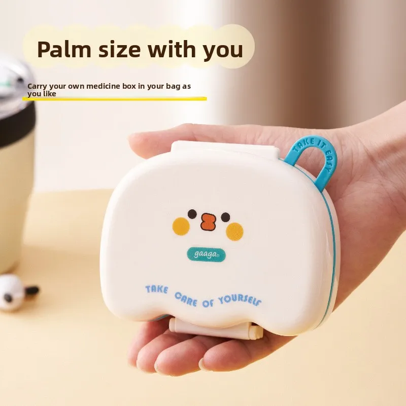 Portable Daily Pill Organizer Storage Box for Medication