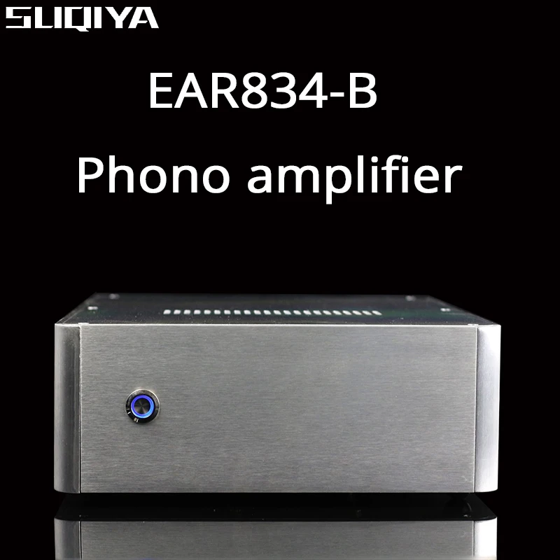 SUQIYA-EAR834-B Hi-Fi RIAA мм (движущийся магнит) фоноусилитель 12AX7, трубчатый стереоусилитель
