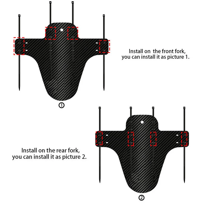 Carbon Fiber Bicycle Fenders bicycle fenders-Front & Rear Mud Guards for MTB Road Bike Tire Wheel Parts