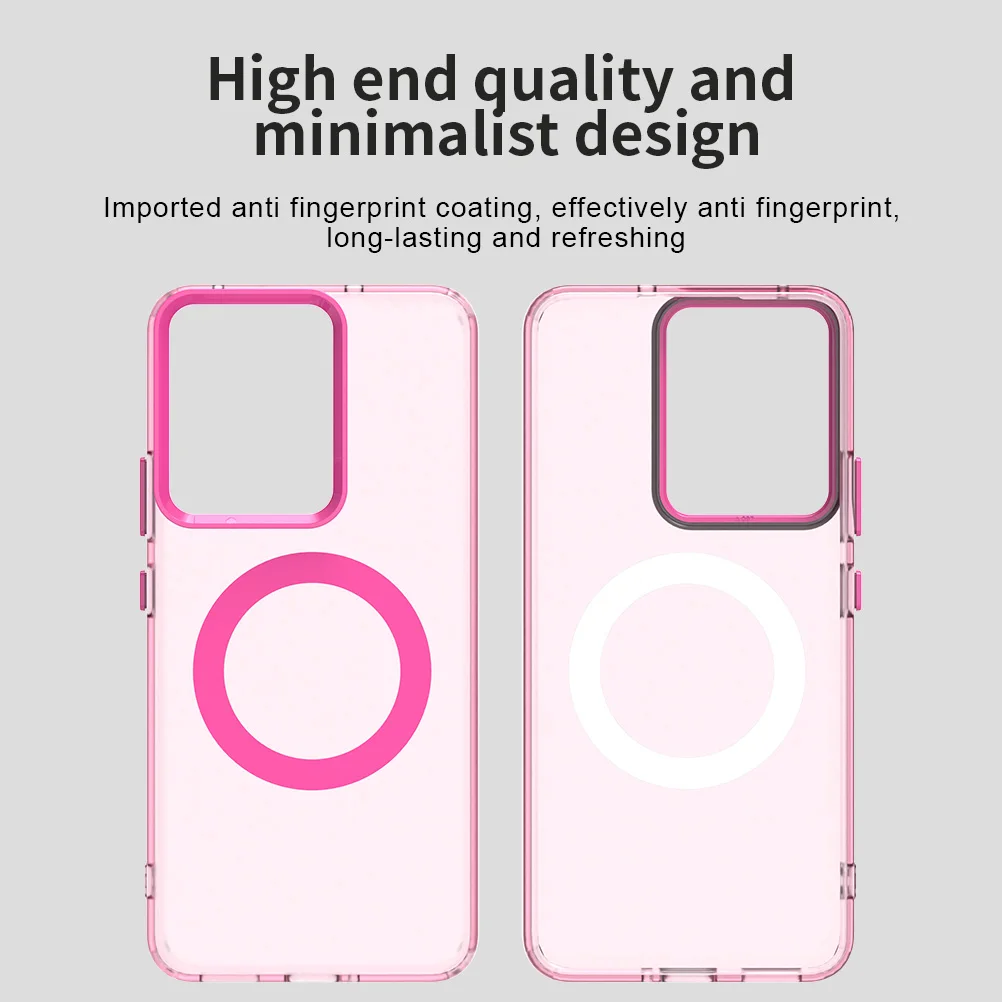 Luxury Armor Shockproof MagSafe-Compatible Case with Matte Finish and Wireless Charging Support