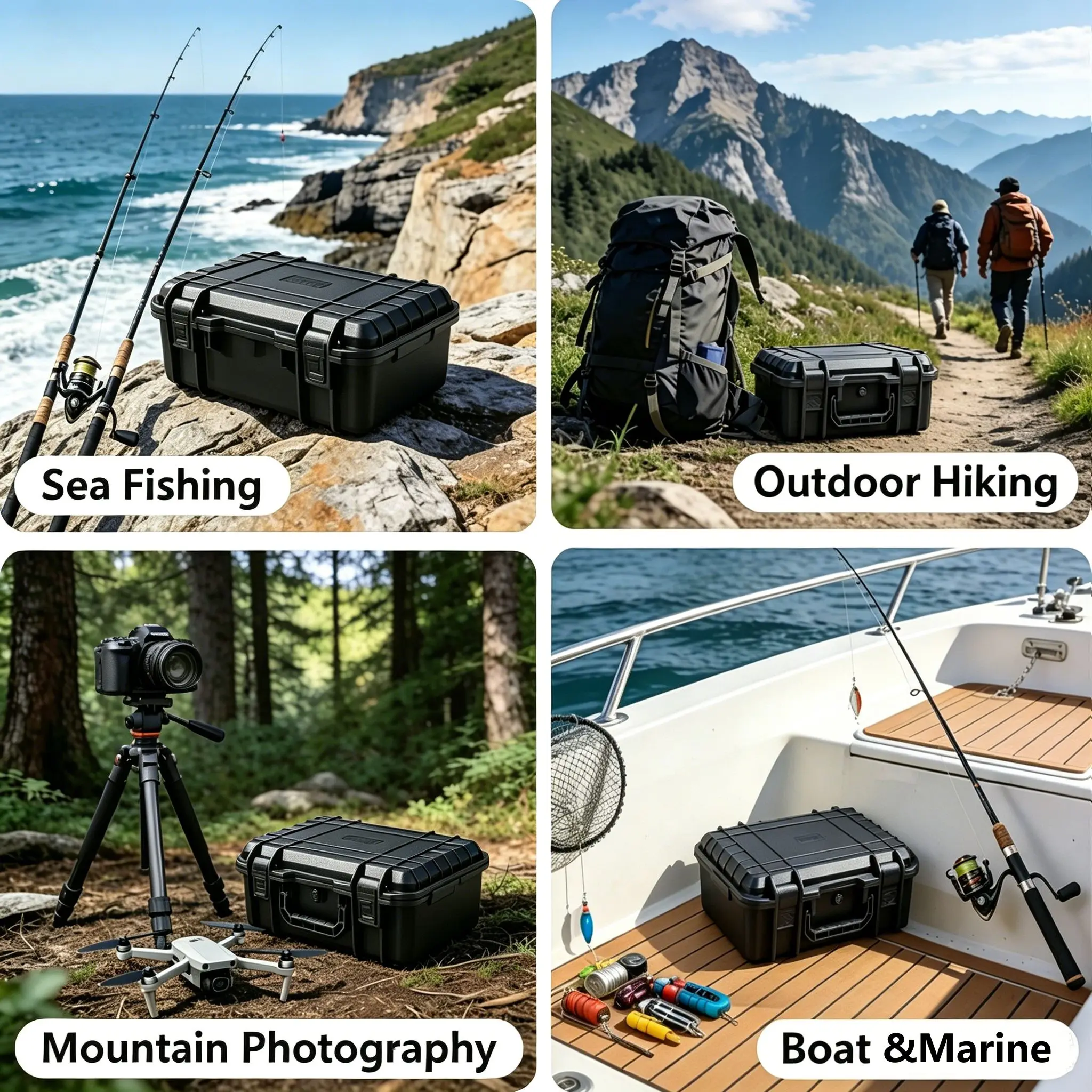 Durable Waterproof Protective Storage Case with Customizable Foam Insert