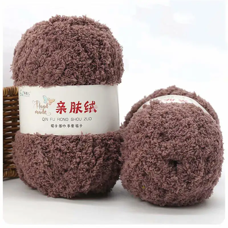 Luxurious Soft Chenille Yarn for DIY Knitting and Crochet Projects
