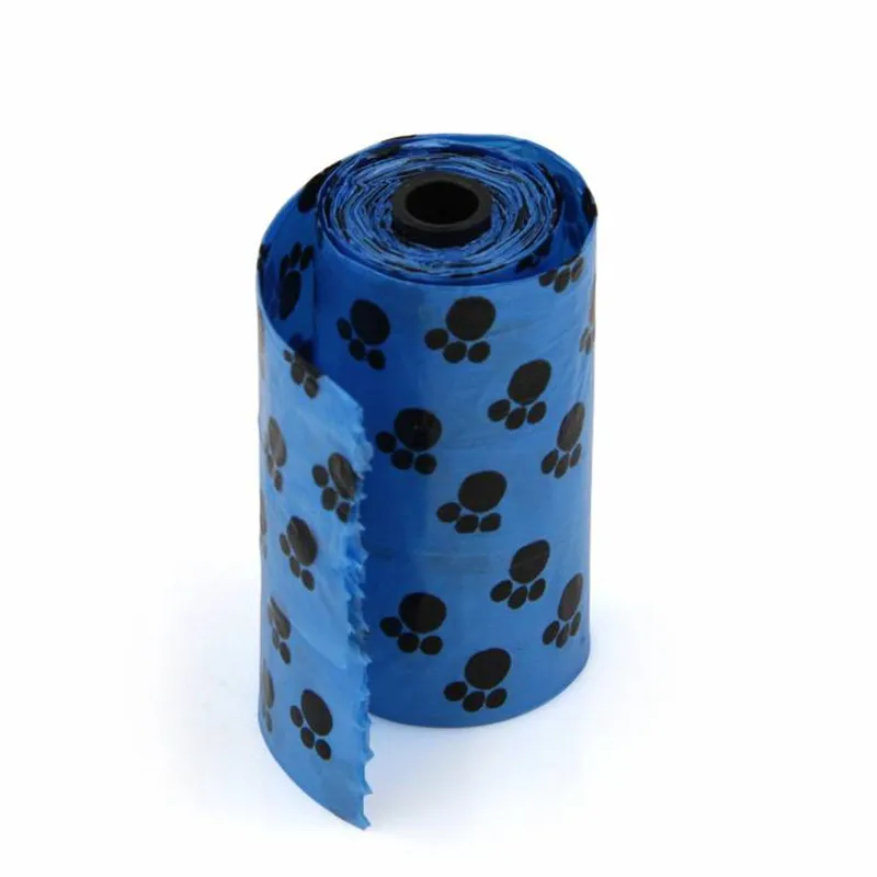 10Roll/150PCS Degradable Pet Dog Waste Poop Bag Printing Doggy Bag Pet Waste Clean Poop Bags Multi Color pet accessories dog poop bags pet supplies