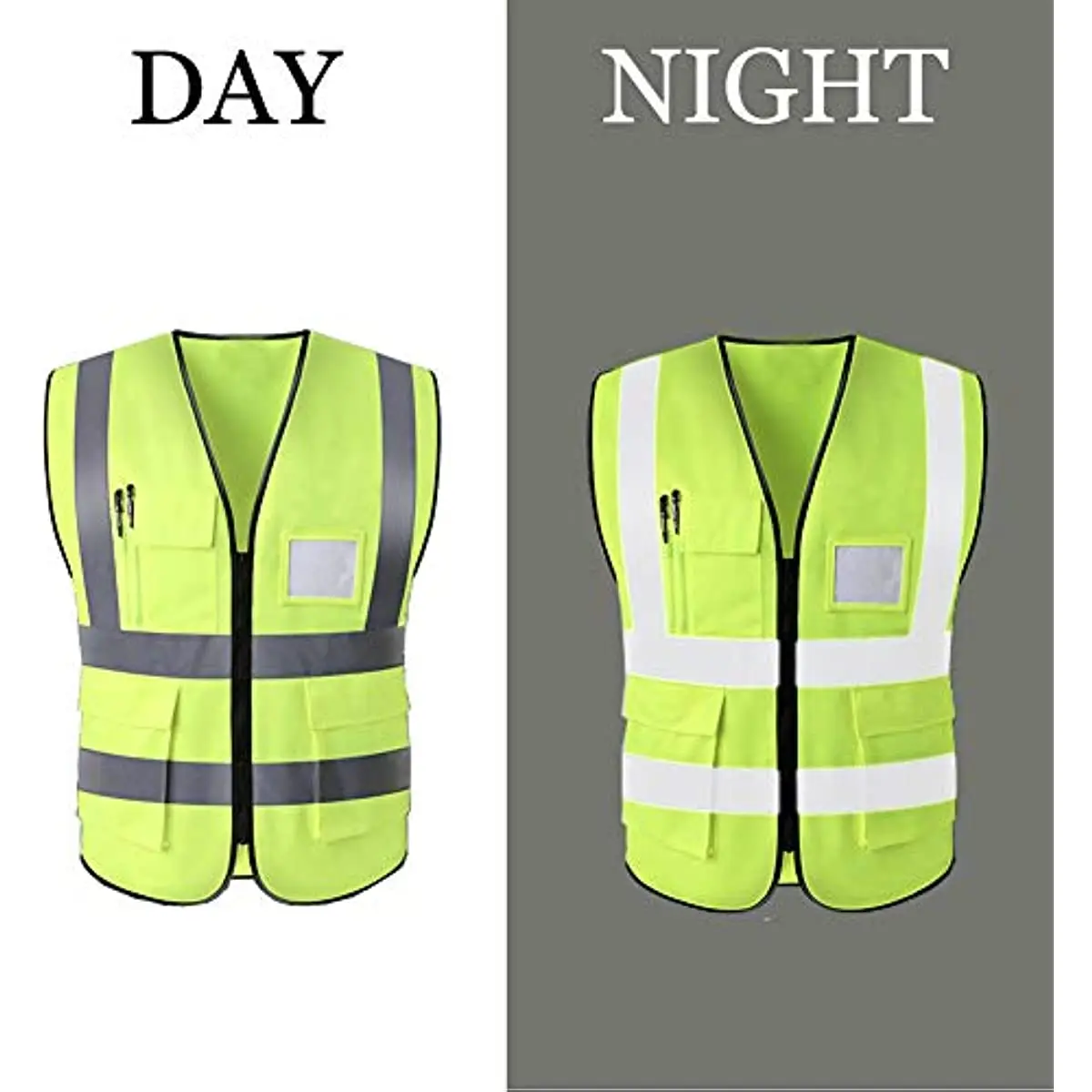 Reflective Safety Vest High Visibility XXXL Working Vest Motorcycle Jacket Fluorescent Signal For Men Woman Reflective Safety Vest Reflective Safety Jacket