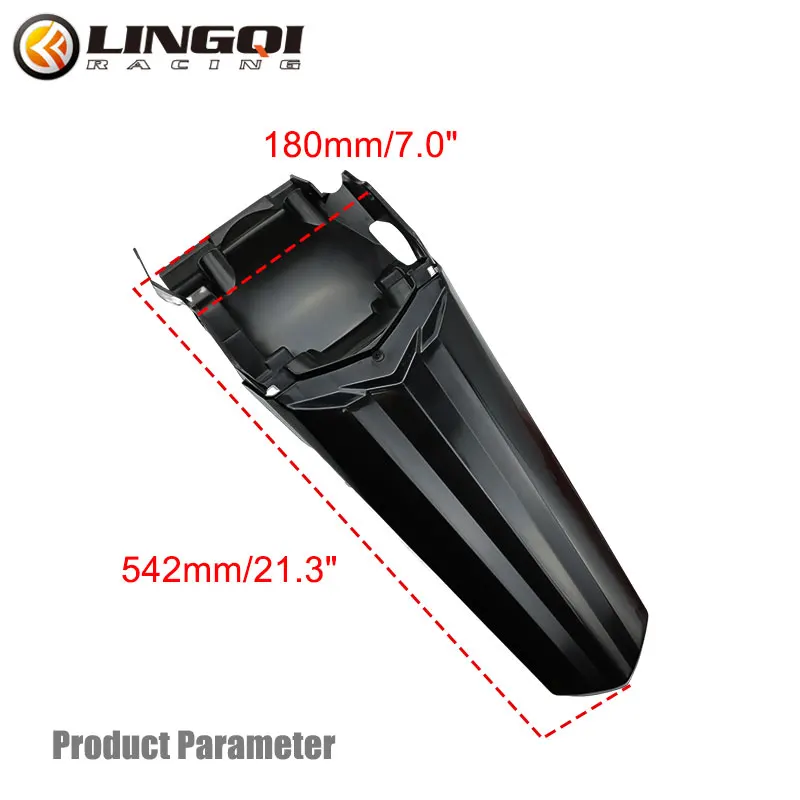 LINGQI Rear Fender Pit Dirt Bike Motorcycle Wheel Mudguard Plastic Fairing Kit for CRF 125 Body Cover Accessories