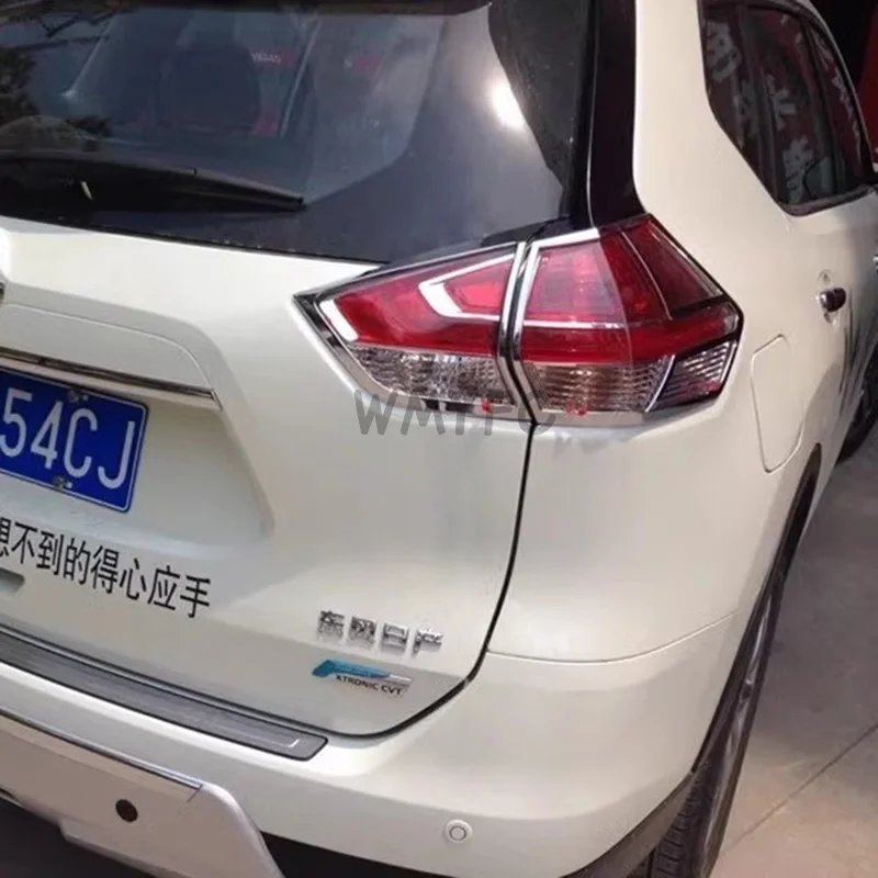 Rear light cover Tail lamp Trim XTrail X Trail ABS Chrome Decoration Car-Styling Accessories For Nissan X-Trail T32 2014 -