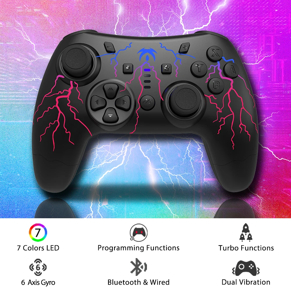 Switch Controller,Wireless Switch Pro Controllers with Lightning