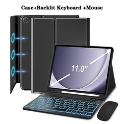 Premium Detachable Keyboard Case with Pen Slot - Korean (Black Backlit)