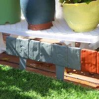 10/20pcs Garden Fence Imitation Stone Plant Support Stake Outdoor Edging Decorative Border DIY Lawn Yard Landscape Plant Fence 2