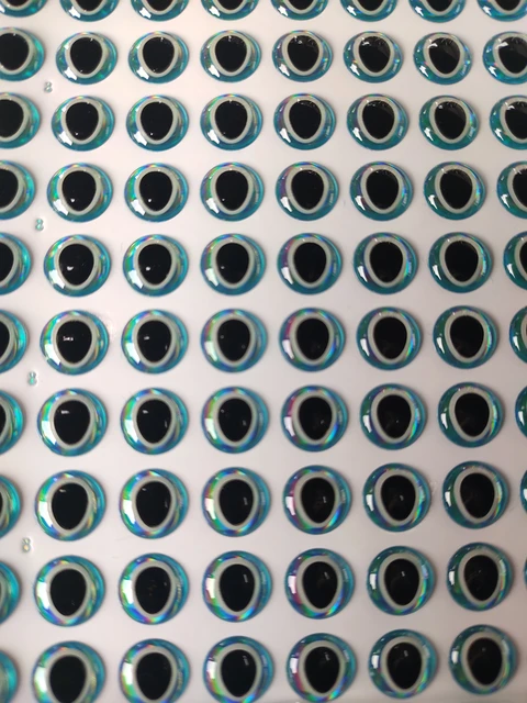 4mm 5mm 6mm 7mm 8mm 9mm Sapphire Blue 3D Soft Holographic Black