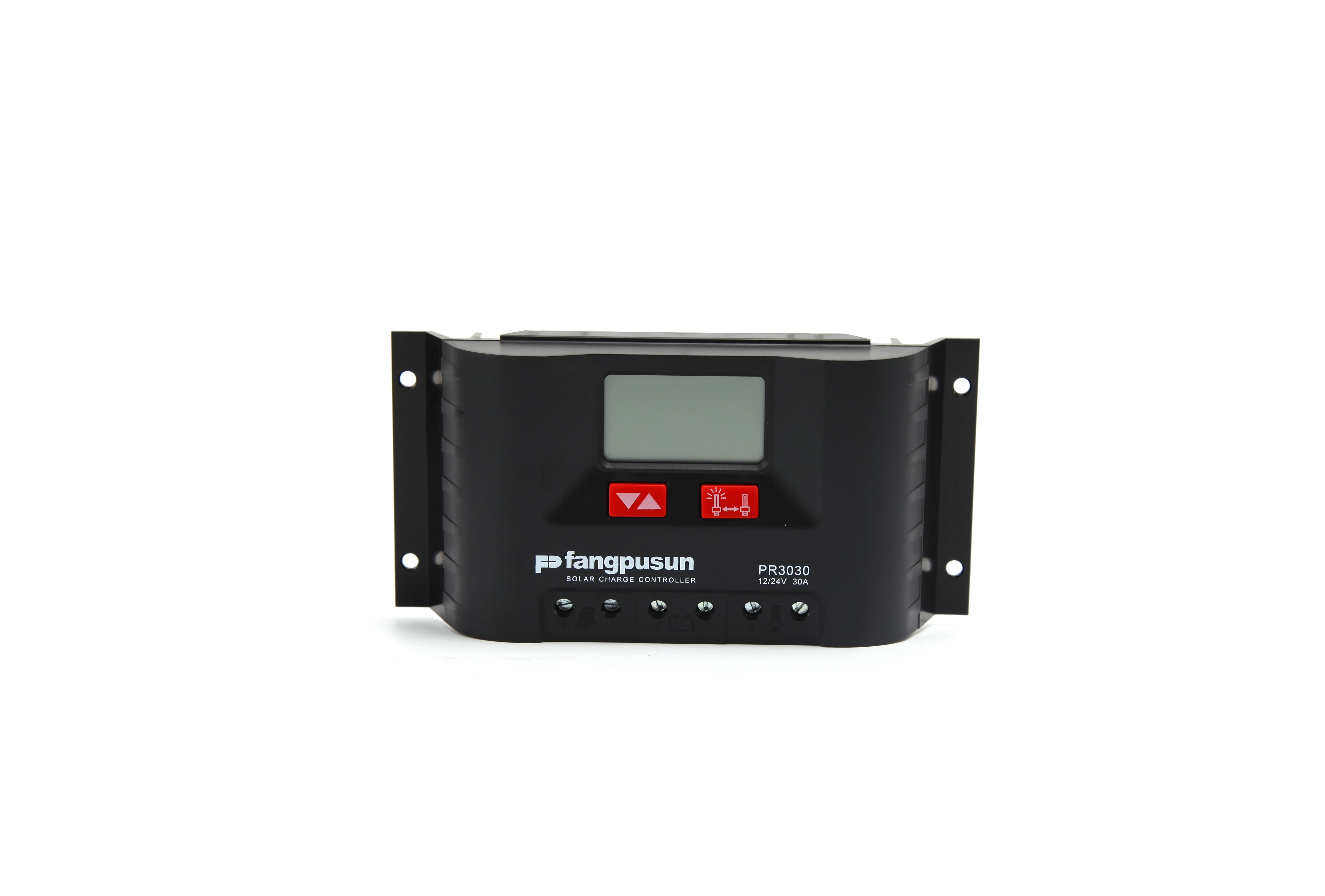 PR Series Solar Charge Controller 10a 15a 20a 30a PWM Regulator LCD Display