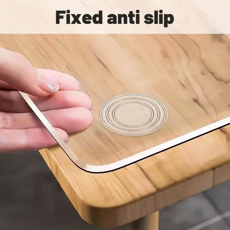 Tea Table Glass Silicone Gasket Anti-skid Rubber Pad Glass Gasket Transparent Table Sucker Accessories Furniture Safety 10/50PCS
