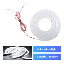 Dynamic Flowing LED Trunk Light Strip - Flexible, Waterproof Atmosphere Lamp (White light 2M)