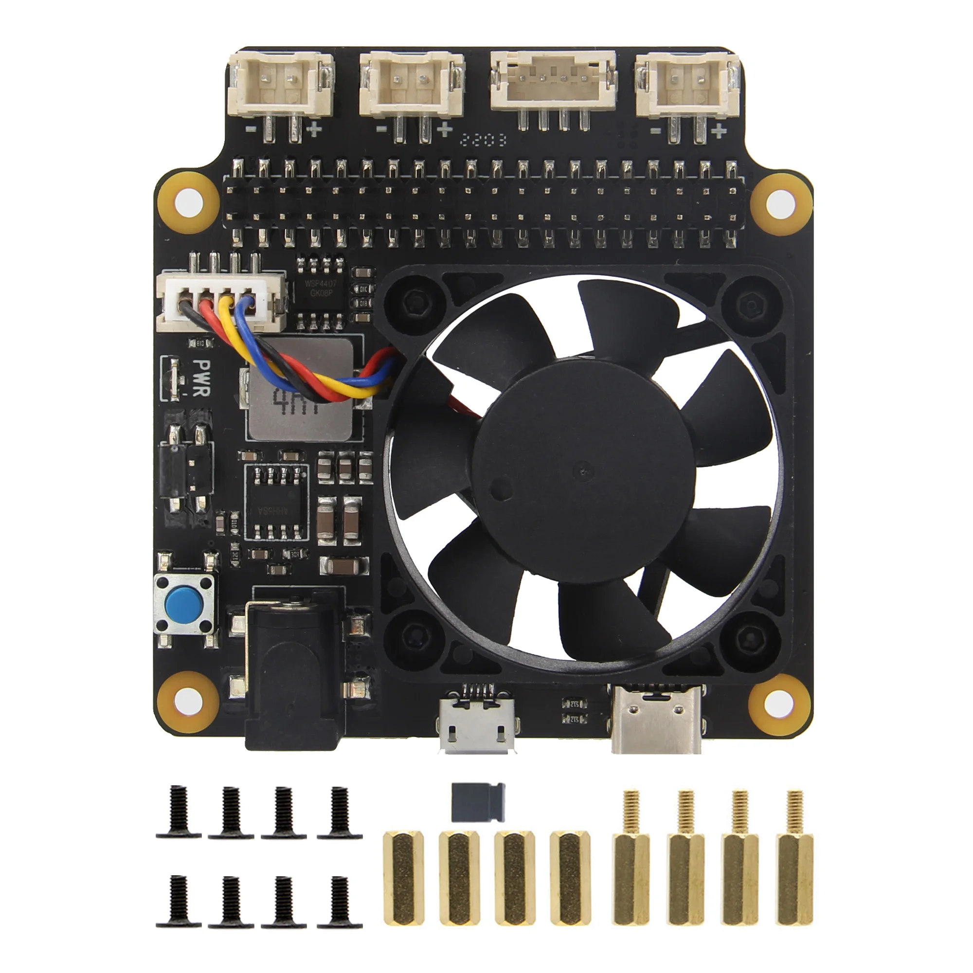 Geekworm Raspberry Pi X735 V3.0 Power Management Board with PWM