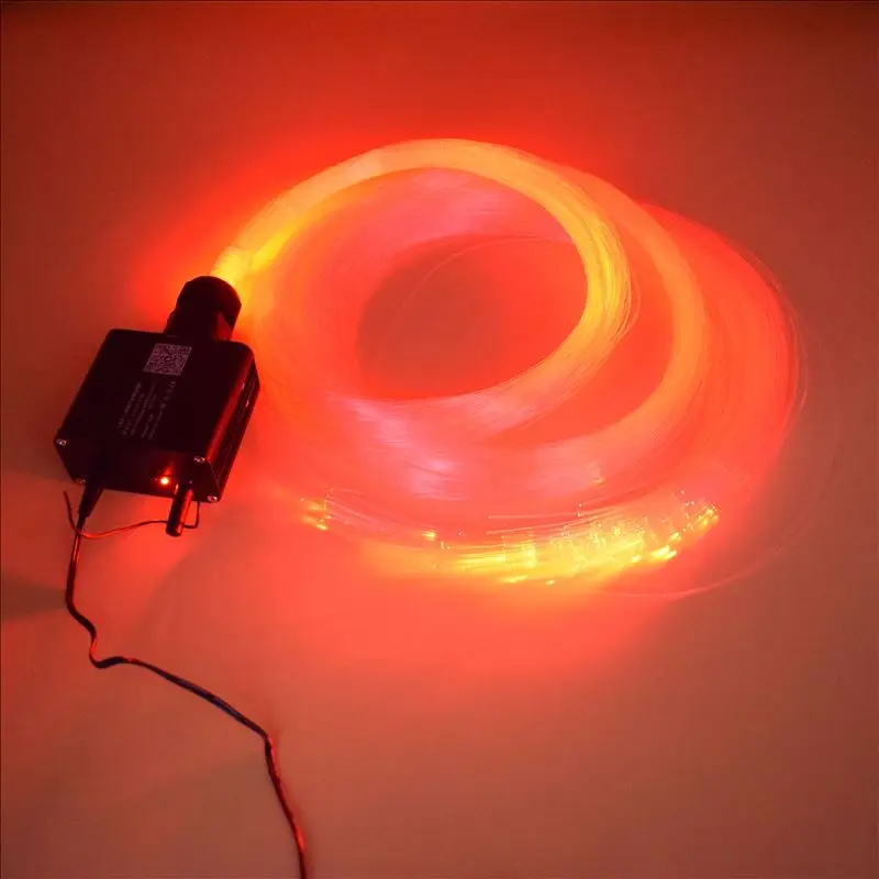 APP 16W RGBW Twinkle LED Fiber Optic Light With PMMA Fiber Optical Cable For Home Car Starry Sky Effect Decorative led ambient light fiber optic lamp fiber optic cable
