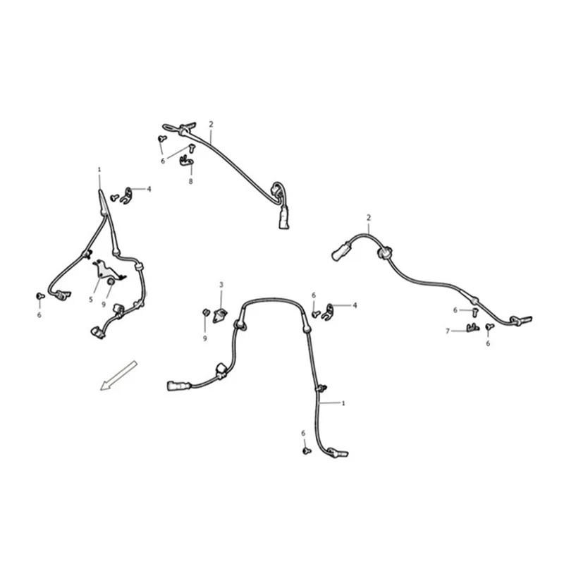 Tesla Model S 2012-2016 용 뒷바퀴 ABS 속도 센서 6006366-00-B 잠금 방지 브레이크 시스템 휠 속도 센서 600636600