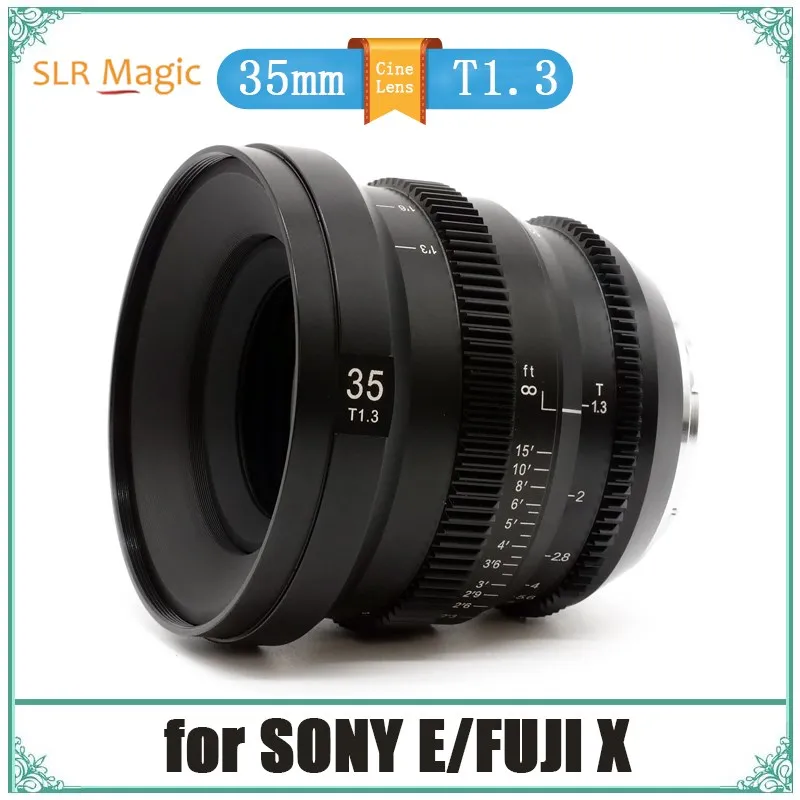 Slr Magic Microprime Cine 35Mm T1.3 Full Frame Normale Standard Cinema Cine Lens Prime Lens Messa A Fuoco Manuale Per Sony E Fuji X Mount