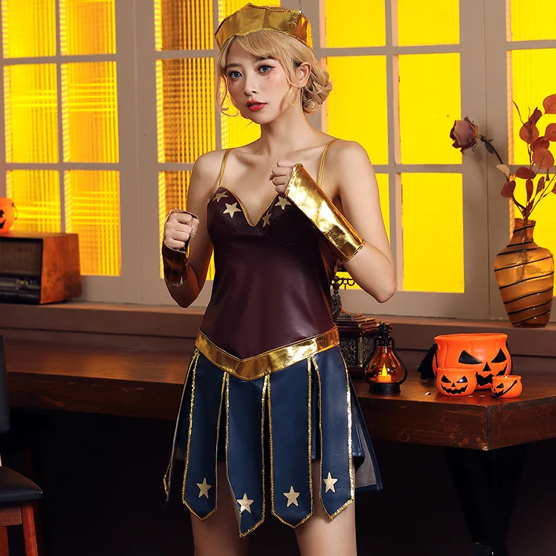 

Взрослые женщины полиуретан Спартанский воин старинная римская Арена боец ранний Хэллоуин Косплей костюмы наряд