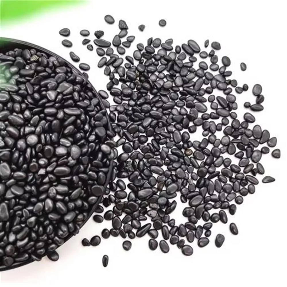 Natural Shungite Gravel Stone Small Particle  Crystal Quartz Chakras Healing Crystals Mineral Water Cleaner Home Decoration 5
