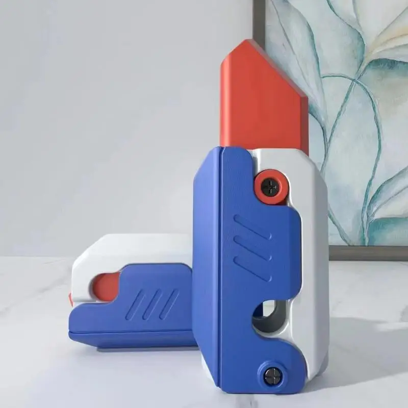 

3D гравитационные Ножи Нож для моркови с нажимной картой маленькая игрушка 3D печать гравитационный нож для моркови игрушки настольные украшения