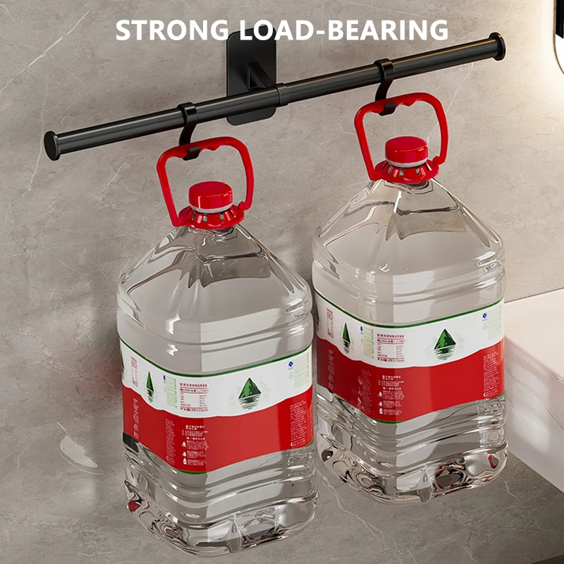35/45/55cm Aluminum Bathroom Shelf Kitchen Storage Rack Towel Rack Towel Hanger Bath Holder Wall Hanging Bars