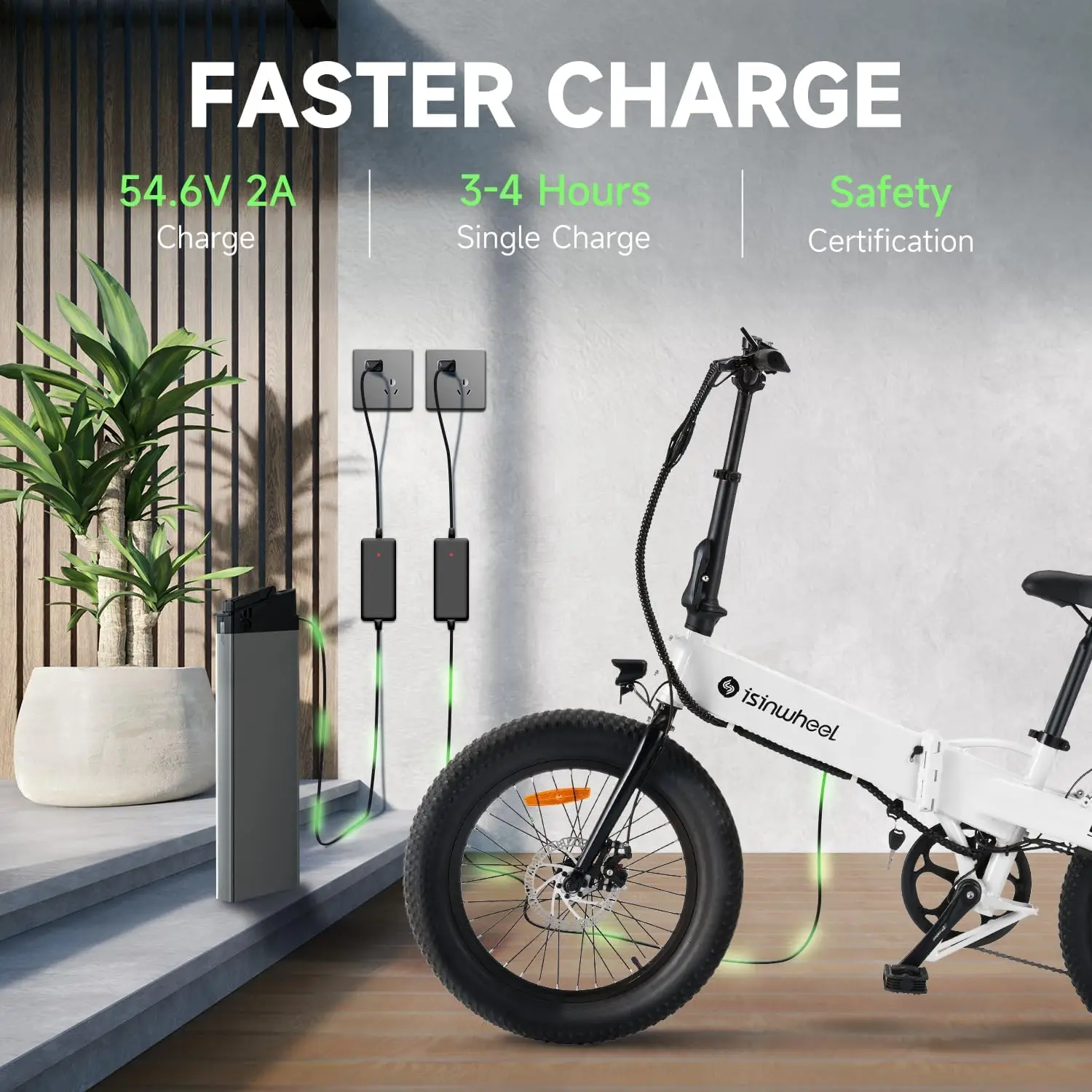 U5 Electric Bike Adult 500W, 20" Folding Bikes, 20MPH Max Range 45+ Mile, 48V Removable Battery, Weighs Only 48.5lbs 4