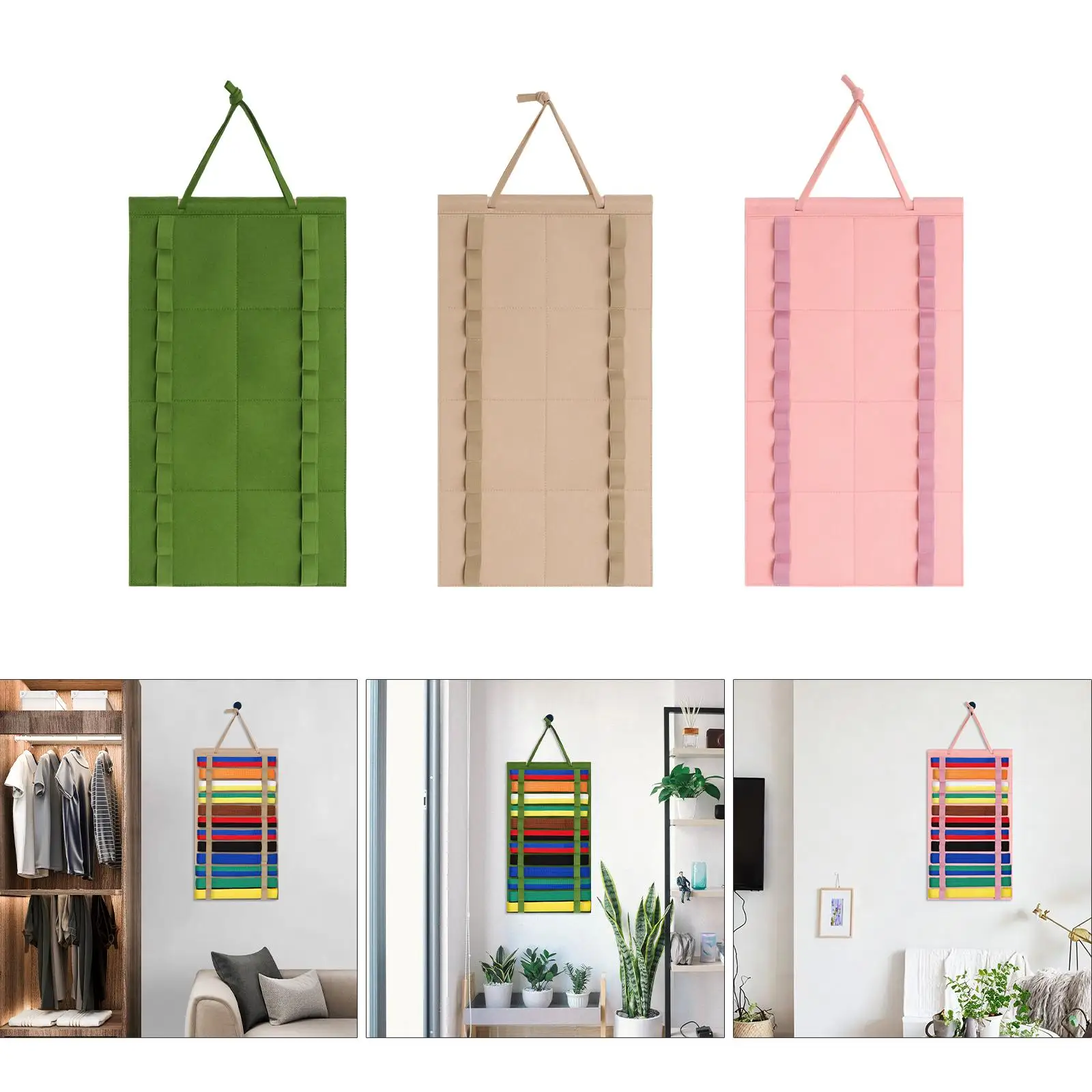 Martial Arts Belts Organizer,Hanging Display for 12 Belts Belt Display Holder,Taekwondo Belt Storage for Muay Thai Mma Adults