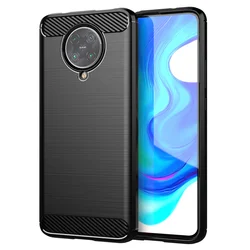 Enhanced Shockproof Armor Phone Case - Durable TPU Protective Bumper Cover for Poco F2 Pro (Black)