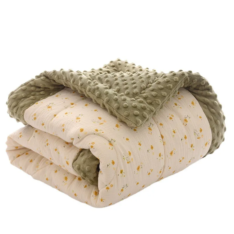 Quilt Baby Children's Blanket Autumn and Winter Thickened Baby Soothing Doudou Blanket Kindergarten Four Seasons