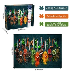 Challenging 1000 - Piece Colorful Puzzle (World Spices)