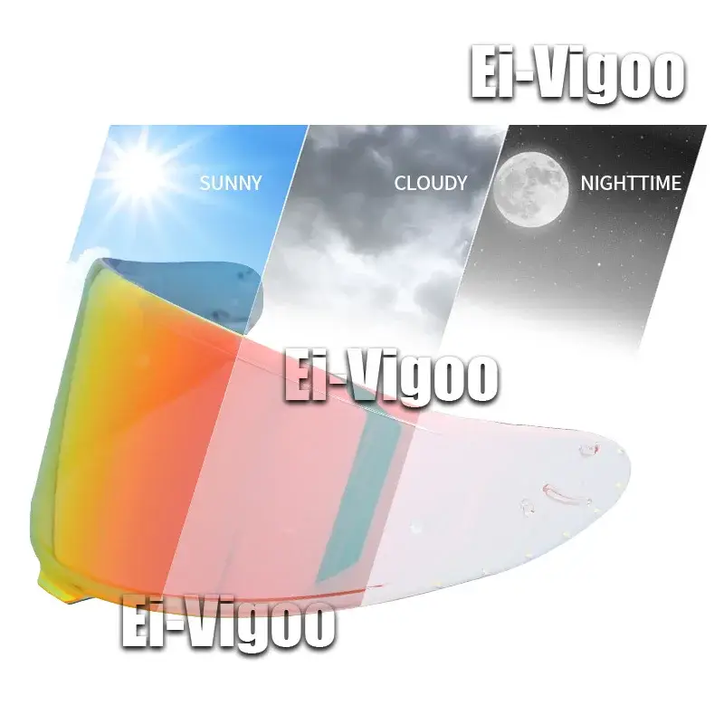 Photochromic Visor for SHOEI RF1400 RF-1400 NXR2 CWR-F2 Z8 CWR-F2R X15 X-15 X-Fifteen X-SPR Pro Autochromic Lenses Helmet Shield - Image 4
