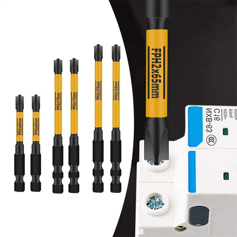 

6pcs Magnetic Electrician Special Screwdriver Bit Nutdrivers FPH2 65 110 150mm Multifunctional Handmade Tool Precision Bits Hand
