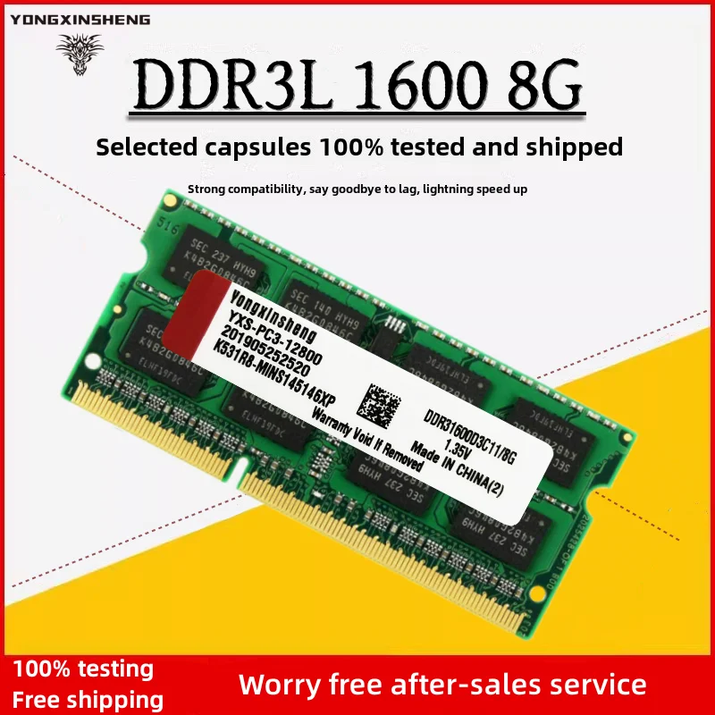 4GB 8GB DDR3 1600 MHz PC3-12800S 204 Pins So-Dimm Laptop Memory