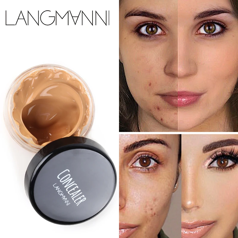 Face Concealer Cream Liquid Full Cover Dark Circles Acne Contour Concealing Cream Lasting Waterproof Foundation Makeup Cosmetics 2
