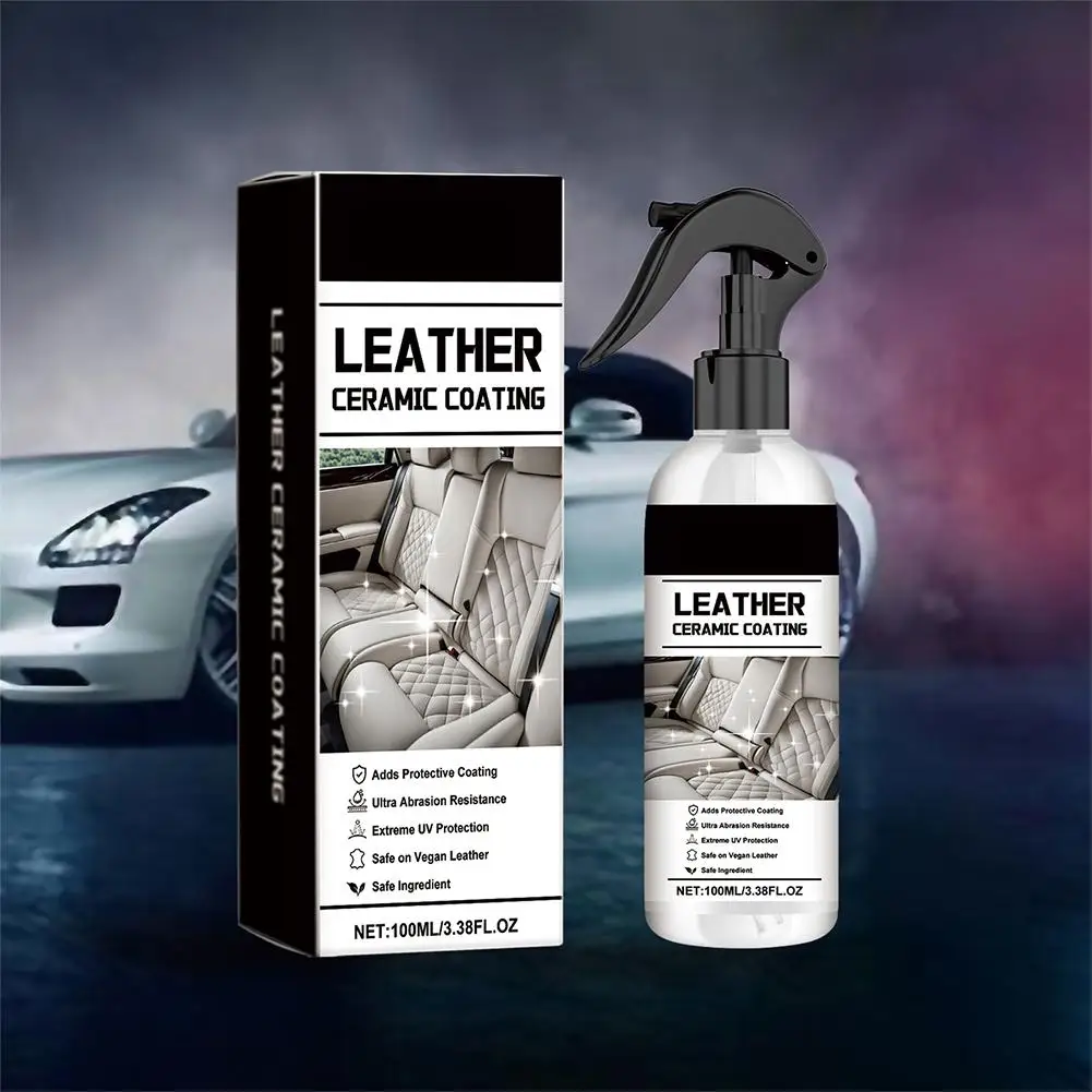 100mlMotorcycle Car Leather Ceramic Coating Spray Prevent Dye Transfer And Wear Stains Provide Car Leather Ceramic Coating Spray