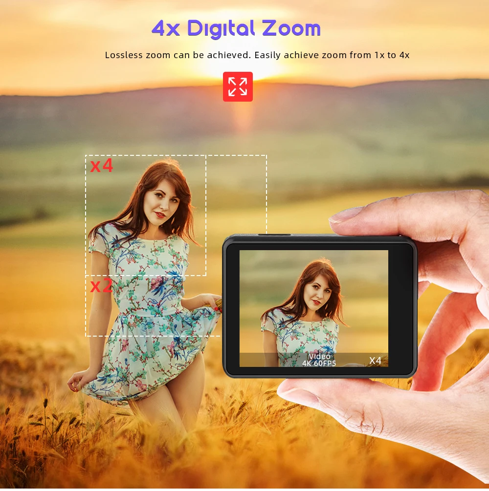 Ultra HD 4K/60fps 24MP DVR WiFi 2" 170D Underwater 30M Helmet Vedio Sport Anti-Shake Action Camera With Sony 386 Fisheye Lens 5