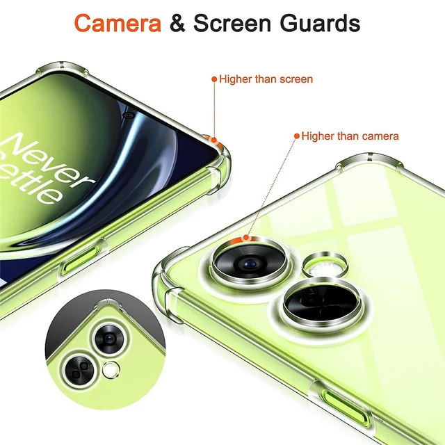 Coque Ultra Transparente Et Anti-choc Pour OnePlus Nord CE 4 Lite 5G - Protection Mince Et Légère En Silicone TPU