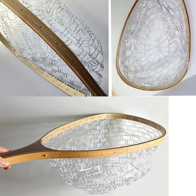 Fly Fishing Landing Net Soft Rubber Trout Net Catch and Release Net Outdoor Fish Tackle Tool Equipment