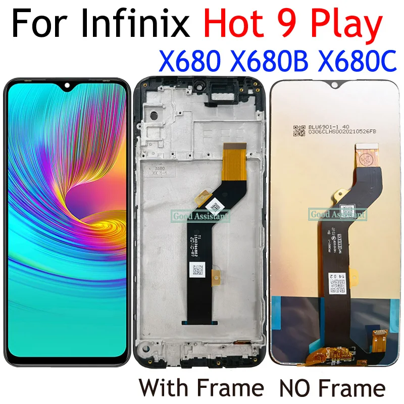 Black-6-82-Inch-LCD-For-Infinix-Hot-9-Play-X680-X680B-X680C-LCD-Display ...