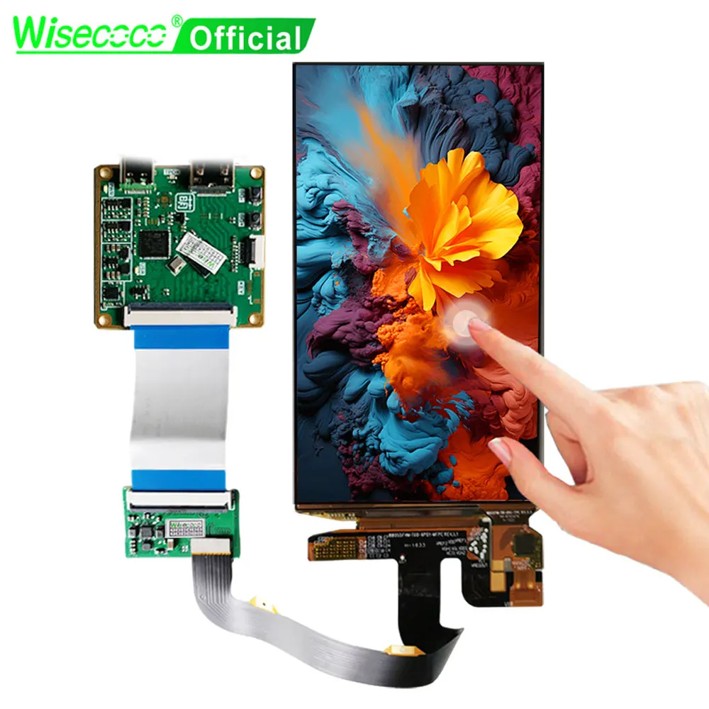 Wisecoco-módulo de Exibição Capacitivo Amoled Touch Screen In-cell Displays Mipi Placa Controladora 55 1920×1080 60hz