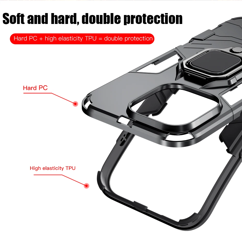KEYSION Shockproof Armor Case for iPhone 15 Pro Max 15 Plus
