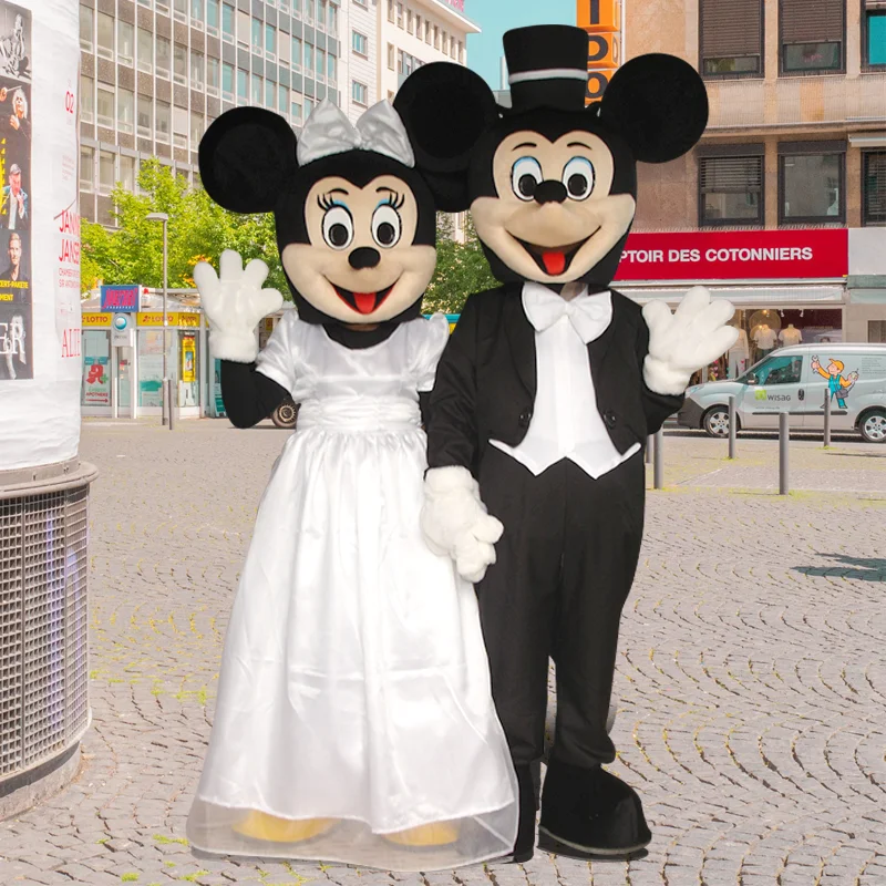 Mickey Minnie Mouse Mascot Set Cartoon Characters Cosplay Dress Suits Event Carnival Party Performance Props Birthday Gift mascot costume