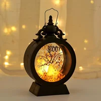 Horror Halloween LED Wind Light Portable Pumpkin Ghost Lantern Bar Desktop Ornament Halloween Decor Props Party Supplies 2