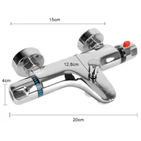ห้องน้ําวาล์วผสมร้อนและเย็น Thermostatic TAP Thermostatic ก๊อกน้ําอ่างอาบน้ําก๊อกน้ําห้องน้ําเครื่องมือ 6